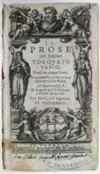 TASSO, TORQUATO. Le Prose. 1612